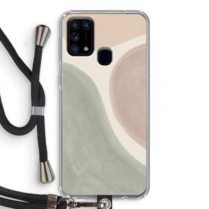 CaseCompany Geo #6: Samsung Galaxy M31 Transparant Hoesje met koord