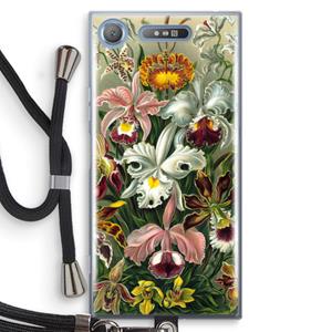 CaseCompany Haeckel Orchidae: Sony Xperia XZ1 Transparant Hoesje met koord