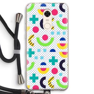CaseCompany 8-bit N°1: Xiaomi Redmi 5 Transparant Hoesje met koord