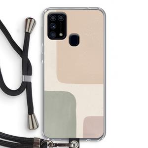 CaseCompany Geo #7: Samsung Galaxy M31 Transparant Hoesje met koord