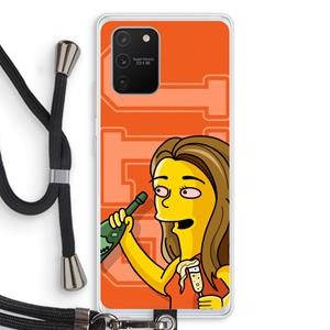 CaseCompany Jamie Lee Simpson: Samsung Galaxy S10 Lite Transparant Hoesje met koord