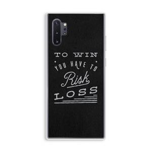 CaseCompany Risk loss: Samsung Galaxy Note 10 Plus Transparant Hoesje