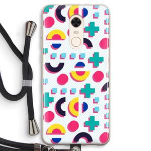 CaseCompany 8-bit N°2: Xiaomi Redmi 5 Transparant Hoesje met koord