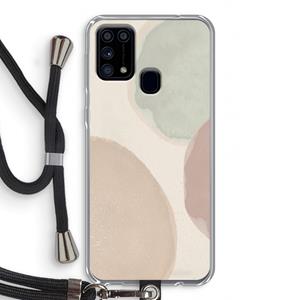 CaseCompany Geo #8: Samsung Galaxy M31 Transparant Hoesje met koord