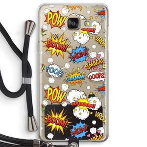 CaseCompany Pow Smack: Samsung Galaxy A5 (2016) Transparant Hoesje met koord