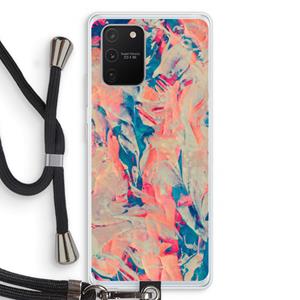 CaseCompany Alone: Samsung Galaxy S10 Lite Transparant Hoesje met koord