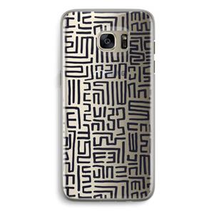 CaseCompany Moroccan Print: Samsung Galaxy S7 Edge Transparant Hoesje