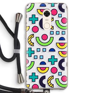 CaseCompany 8-bit N°6: Xiaomi Redmi 5 Transparant Hoesje met koord