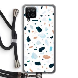 CaseCompany Terrazzo N°13: Samsung Galaxy A12 Transparant Hoesje met koord