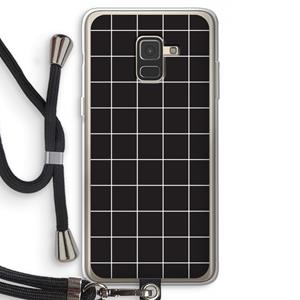 CaseCompany Rooster 2: Samsung Galaxy A8 (2018) Transparant Hoesje met koord