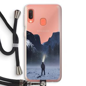 CaseCompany Wanderlust: Samsung Galaxy A20e Transparant Hoesje met koord