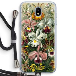 CaseCompany Haeckel Orchidae: Samsung Galaxy J5 (2017) Transparant Hoesje met koord
