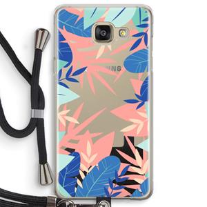 CaseCompany Tropisch: Samsung Galaxy A5 (2016) Transparant Hoesje met koord
