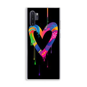 CaseCompany Melts My Heart: Samsung Galaxy Note 10 Plus Transparant Hoesje