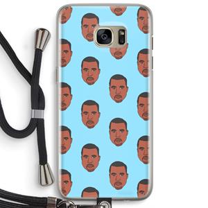 CaseCompany Kanye Call Me℃: Samsung Galaxy S7 Edge Transparant Hoesje met koord