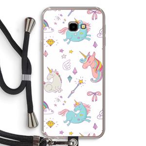 CaseCompany Fantasiewereld: Samsung Galaxy J4 Plus Transparant Hoesje met koord