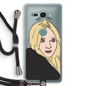 CaseCompany Ashley: Sony Xperia XZ2 Compact Transparant Hoesje met koord