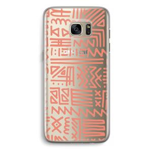 CaseCompany Marrakech Pink: Samsung Galaxy S7 Edge Transparant Hoesje