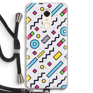 CaseCompany 8-bit N°8: Xiaomi Redmi 5 Transparant Hoesje met koord