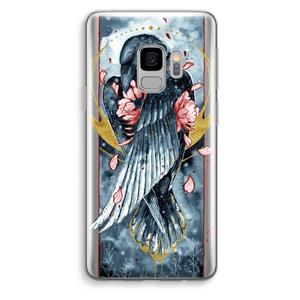 CaseCompany Golden Raven: Samsung Galaxy S9 Transparant Hoesje