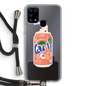 CaseCompany S(peach)less: Samsung Galaxy M31 Transparant Hoesje met koord