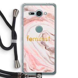 CaseCompany Feminist: Sony Xperia XZ2 Compact Transparant Hoesje met koord