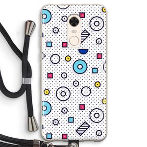 CaseCompany 8-bit N°9: Xiaomi Redmi 5 Transparant Hoesje met koord
