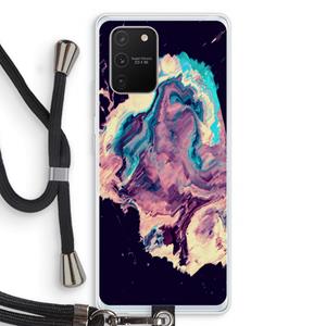 CaseCompany Cosmic Silence: Samsung Galaxy S10 Lite Transparant Hoesje met koord