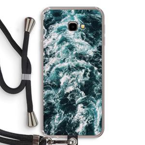 CaseCompany Zee golf: Samsung Galaxy J4 Plus Transparant Hoesje met koord