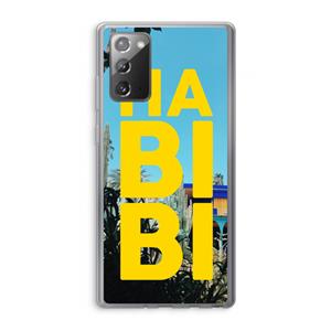 CaseCompany Habibi Majorelle : Samsung Galaxy Note 20 / Note 20 5G Transparant Hoesje