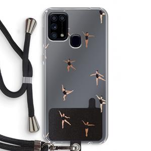 CaseCompany Dancing #1: Samsung Galaxy M31 Transparant Hoesje met koord