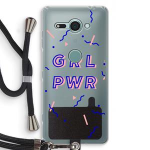 CaseCompany GRL PWR: Sony Xperia XZ2 Compact Transparant Hoesje met koord