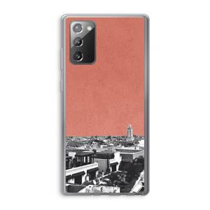 CaseCompany Marrakech Skyline : Samsung Galaxy Note 20 / Note 20 5G Transparant Hoesje