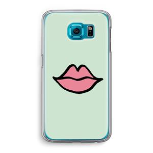 CaseCompany Kusje: Samsung Galaxy S6 Transparant Hoesje