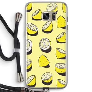 CaseCompany When Life Gives You Lemons...: Samsung Galaxy S7 Edge Transparant Hoesje met koord