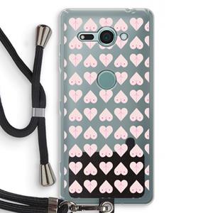 CaseCompany Ass 'n Titties: Sony Xperia XZ2 Compact Transparant Hoesje met koord