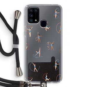 CaseCompany Dancing #3: Samsung Galaxy M31 Transparant Hoesje met koord