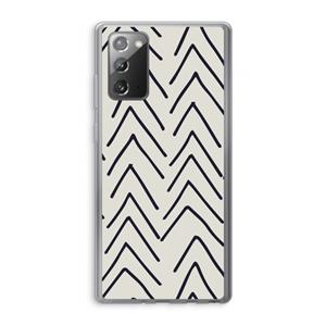 CaseCompany Marrakech Arrows: Samsung Galaxy Note 20 / Note 20 5G Transparant Hoesje