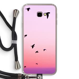 CaseCompany Fly away: Samsung Galaxy J4 Plus Transparant Hoesje met koord