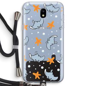 CaseCompany Manta: Samsung Galaxy J5 (2017) Transparant Hoesje met koord