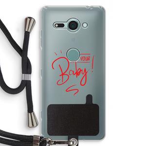 CaseCompany Not Your Baby: Sony Xperia XZ2 Compact Transparant Hoesje met koord