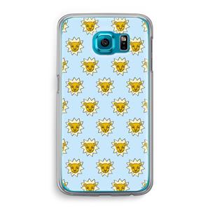 CaseCompany Leeuwenkoppen: Samsung Galaxy S6 Transparant Hoesje