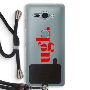 CaseCompany Ugh: Sony Xperia XZ2 Compact Transparant Hoesje met koord