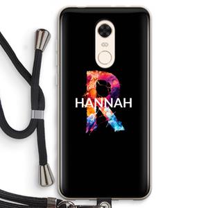CaseCompany Abstract Spectrum: Xiaomi Redmi 5 Transparant Hoesje met koord