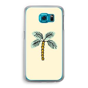 CaseCompany Palmboom: Samsung Galaxy S6 Transparant Hoesje