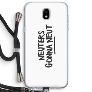 CaseCompany Neuters: Samsung Galaxy J5 (2017) Transparant Hoesje met koord