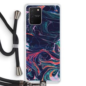 CaseCompany Light Years Beyond: Samsung Galaxy S10 Lite Transparant Hoesje met koord