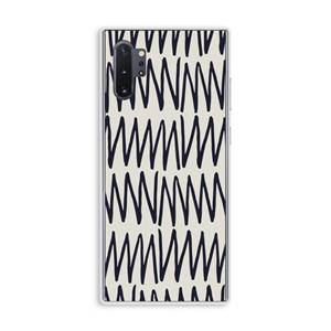 CaseCompany Marrakech Zigzag: Samsung Galaxy Note 10 Plus Transparant Hoesje