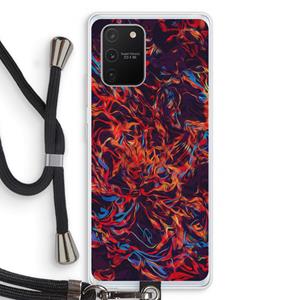 CaseCompany Lucifer: Samsung Galaxy S10 Lite Transparant Hoesje met koord
