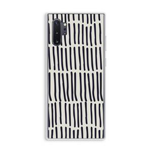 CaseCompany Moroccan stripes: Samsung Galaxy Note 10 Plus Transparant Hoesje